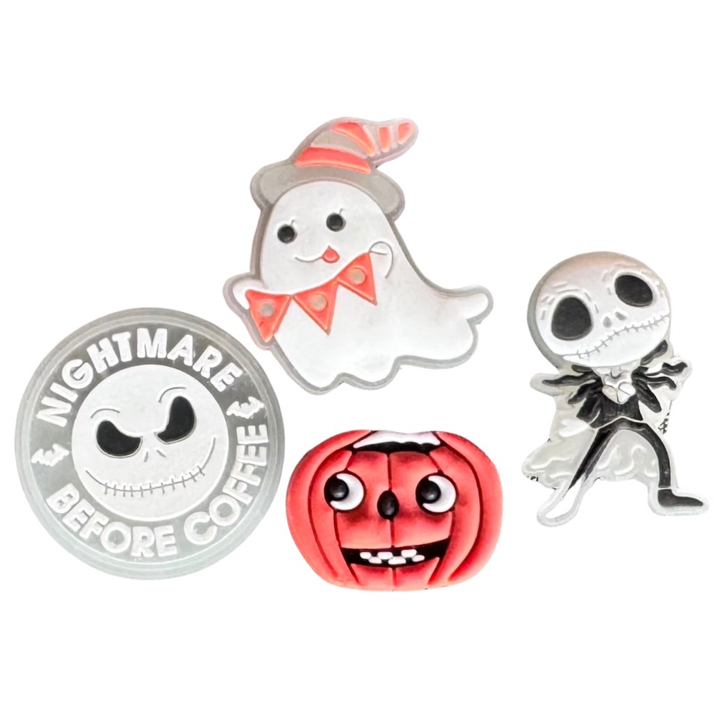 🆕 GLOW IN THE DARK charms for crocs - 3 of the 4 GLOW in the dark. Halloween